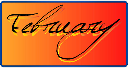 Februaryのイラスト素材