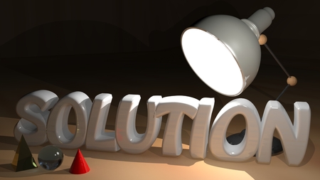 Solution highlightedの写真素材