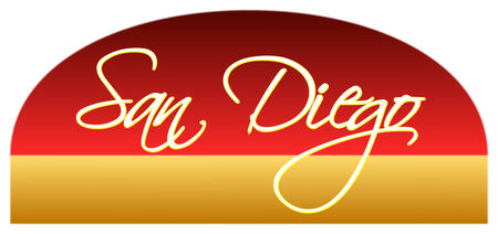 San Diego signのイラスト素材