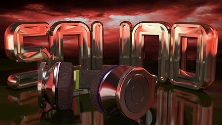 Sound abd headphonesの写真素材