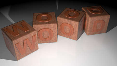 wood cubes