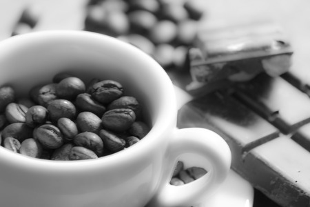 Coffee and chocolateの写真素材