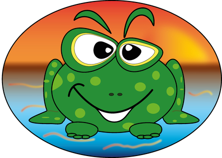 Happy froggyの写真素材