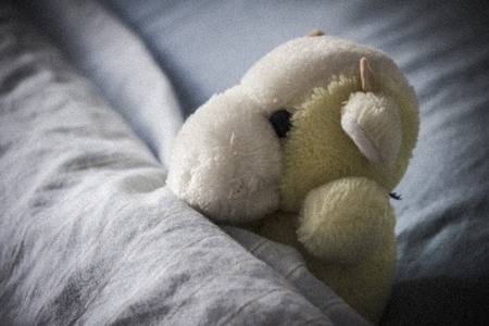 Pelushes at bedの写真素材