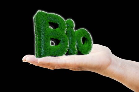 BIO on the handの写真素材