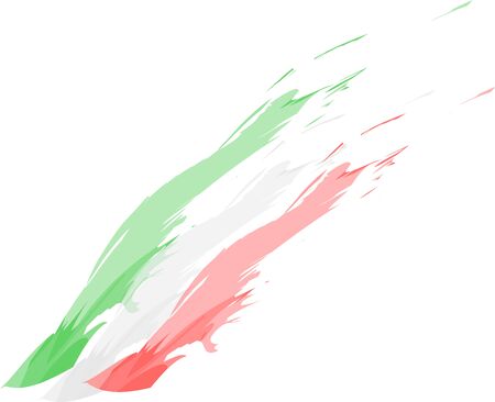 Italian flag sketchのイラスト素材