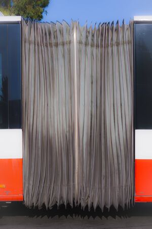 Public transportation; bus with flexible trailerの写真素材