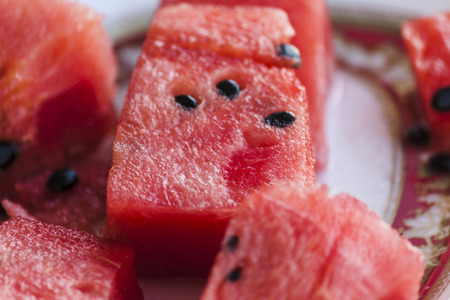 Close-up view on watermellonの写真素材