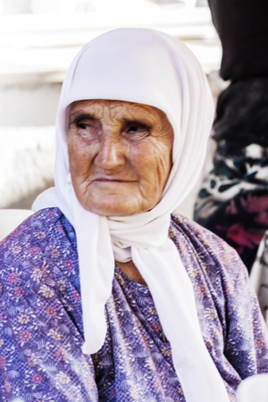 Portrait of an old turkish womanのeditorial素材