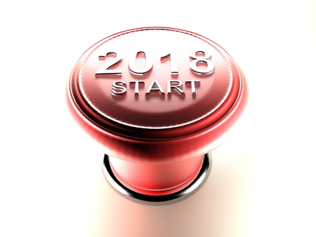 The red pushbutton: press it to start the year 2018