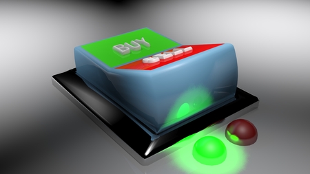 The switch gives two options: buy and sell. Buying is selected - 3D rendering