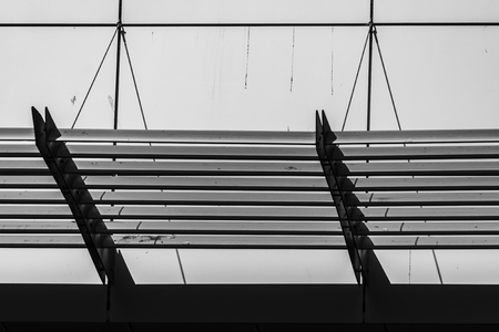 Straight lines of modern architecture