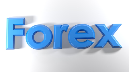 Forex: the currencies stock market, 3d renderingの写真素材