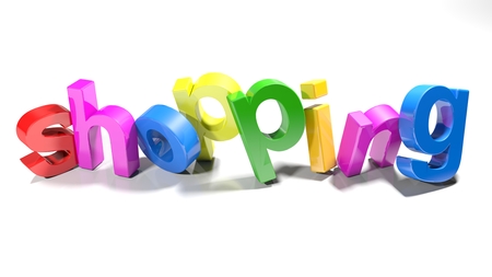 3d render letters, slightly bent, on a white surface - 3d render illustrationの写真素材