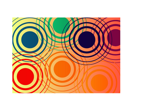 A background with graphic colorful drops stylized.のイラスト素材