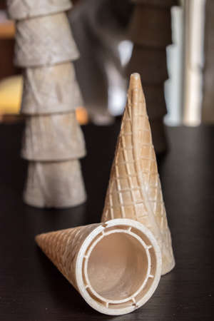 Ice cream's wafflesのeditorial素材
