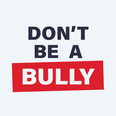 Don't be a bully poster and banner. Vector banner for August awareness montのイラスト素材