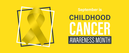 September is Child Cancer Awareness Month. Vector banner and poster.のイラスト素材