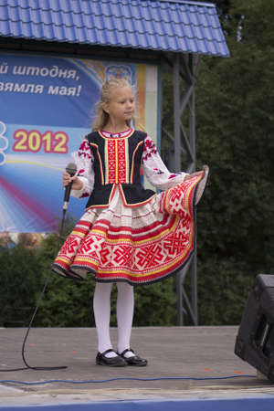 Show during Minsk City Day Holiday: 945 years old, 9 September 2012 in Minsk, Belarusのeditorial素材