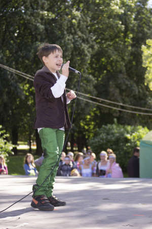 Show during Minsk City Day Holiday: 945 years old, 9 September 2012 in Minsk, Belarusのeditorial素材