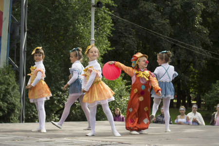 Show during Minsk City Day Holiday: 945 years old, 9 September 2012 in Minsk, Belarusのeditorial素材
