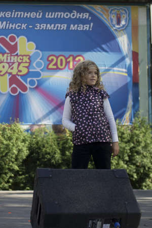 Show during Minsk City Day Holiday: 945 years old, 9 September 2012 in Minsk, Belarusのeditorial素材