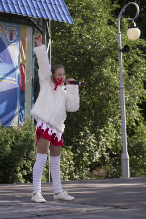 Show during Minsk City Day Holiday: 945 years old, 9 September 2012 in Minsk, Belarusのeditorial素材