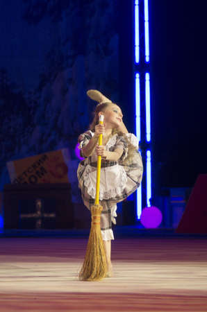 Shulakovskaya Alexandra from Minsk at "BabyCup 2012" rhythmic gymnastics competition のeditorial素材