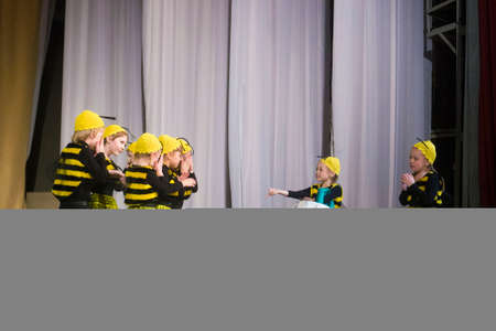 A group of unidentified young dancers participates in DancePower childrenのeditorial素材