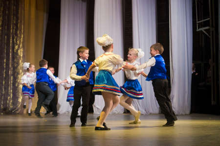 A group of unidentified young dancers participates in DancePower childrenのeditorial素材