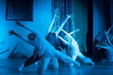 A group of unidentified young dancers participates in DancePower childrenのeditorial素材