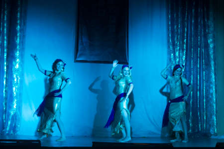 A group of unidentified young dancers participates in DancePower children