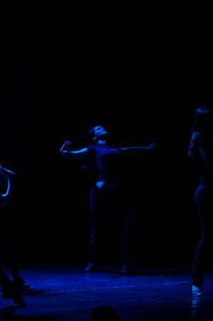 A group of young dancers from 'Kolibri' dance Theatre participates in joint concert, 18 January 2015 in Minsk, Belarusのeditorial素材