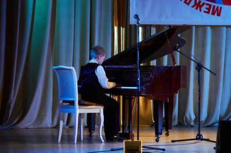 MINSK, BELARUS April 24: unidentified artists participate in International Forum STAR SHOW, 24 April 2016 in Minsk, Belarus.のeditorial素材