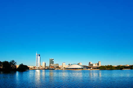 Minsk Belarus panorama of the historic centre.のeditorial素材