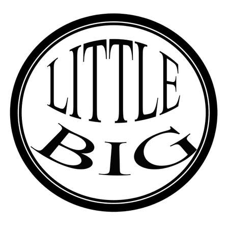 Little big label, vector illustrationのイラスト素材