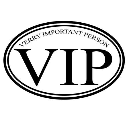 VIP label, illustrationのイラスト素材