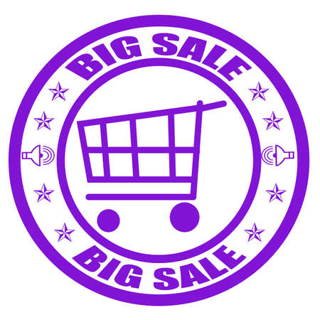 Big sale label, illustrationのイラスト素材