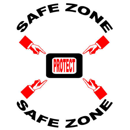 Stamp with text safe zone inside, illustrationのイラスト素材