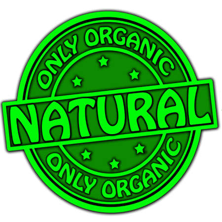 Stamp with word natural inside, vector illustrationのイラスト素材