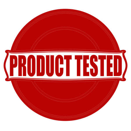 Stamp with text product tested inside, vector illustrationのイラスト素材