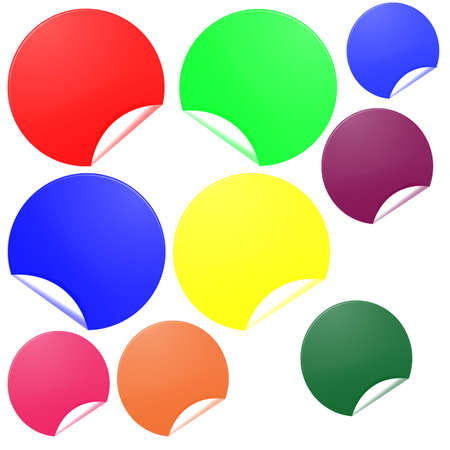 Abstract background with different labels patern on white background, vector illustrationのイラスト素材