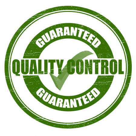 Stamp with text quality control inside, vector illustrationのイラスト素材