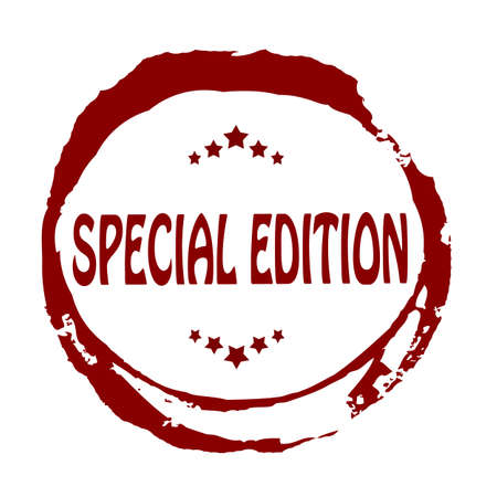 Stamp with text special edition inside, vector illustrationのイラスト素材
