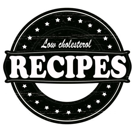 Stamp with text low cholesterol inside,vector illustrationのイラスト素材