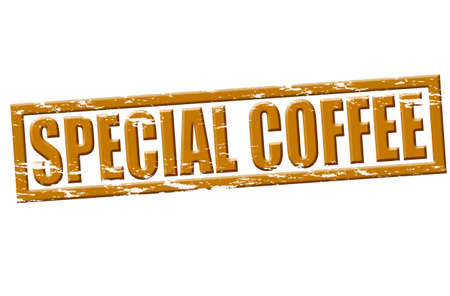 Rubber stamp with text special coffee inside, illustrationのイラスト素材