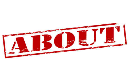 Rubber stamp with word about inside, vector illustrationのイラスト素材