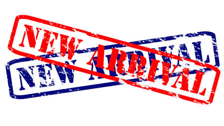 Rubber stamps with text new arrival inside, vector illustrationのイラスト素材