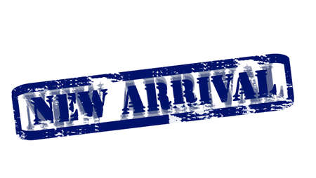 Rubber stamps with text new arrival inside, vector illustrationのイラスト素材