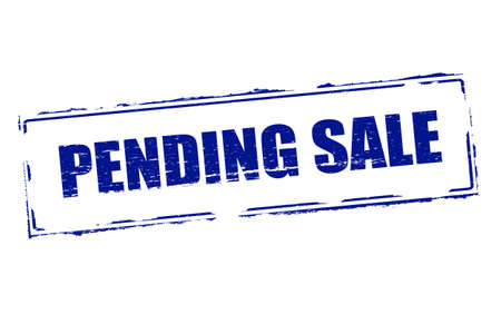 Rubber stamps with text pending sale inside, vector illustrationのイラスト素材